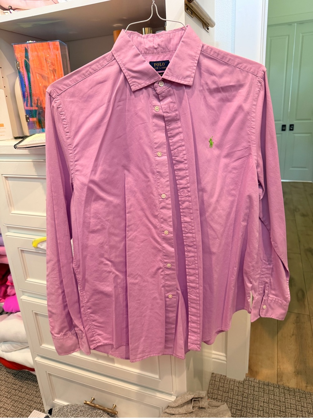 Polo by Ralph Lauren Lavender/Pink Button-Down Shirt
